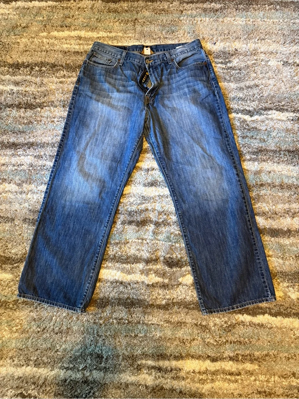 Lucky Brand Men’s Blue Relaxed Straight Jeans